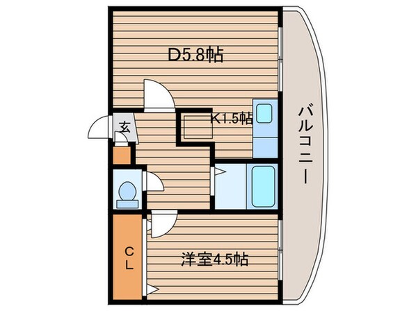 ヴィレッジ円山の物件間取画像